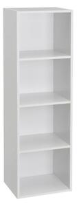 Бяла библиотека 30x106x24 cm Cube – Casa Selección