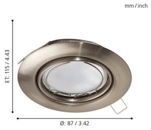 Eglo 94408 - Комплект от 3 LED вградени осветителни тела PENETO 3xGU10-LED/5W/230V