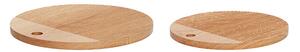 Hübsch - Monarch Cutting Boards 2 pcs. Nature Hübsch