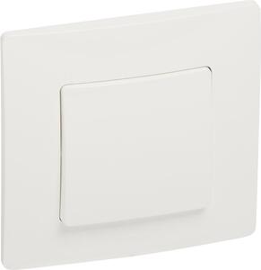 Legrand Еднополюсен ключ 10A в блистер цвят бял Niloe - 396426