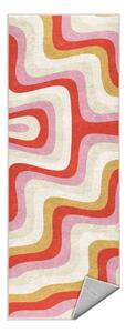 Жълто-розова пътека подходяща за пране 60x230 cm Creamy Raspberry Swirl – Mila Home