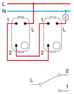 TEM Девиаторен ключ 16A, цвят Злато, Edge - SP60PG