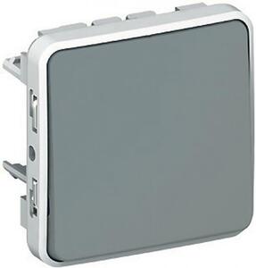 Legrand Девиаторен ключ за вграждане IP55 цвят Сив Plexo - 069511E