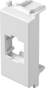 TEM Лицев панел RJ45 Keystone 1M, цвят Бял гланц, Modul - KM50PW