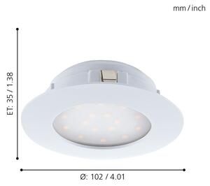 Eglo 95887- LED вградено осветително тяло PINEDA LED/11W/230V
