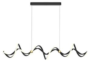 LED Пендел COLIA LED/55W/230V черен/златист