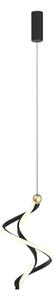 LED Пендел COLIA LED/19W/230V черен/златист