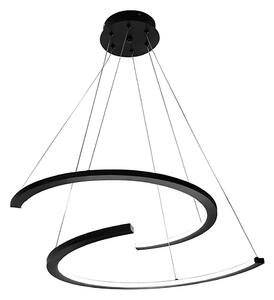 LED Пендел DOUBLEMOON LED/30W/230V черен