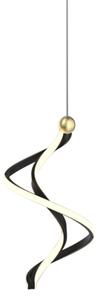 LED Пендел COLIA LED/19W/230V черен/златист