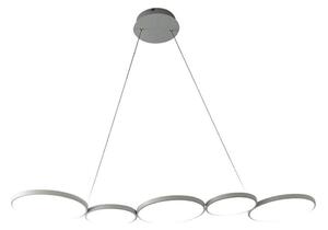 LED Пендел OLYMPIA 5xLED/10W/230V сив