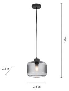 Paul Neuhaus 2005-25 - Пендел BOLETUS 1xE27/10W/230V Ø 23,5 см сив