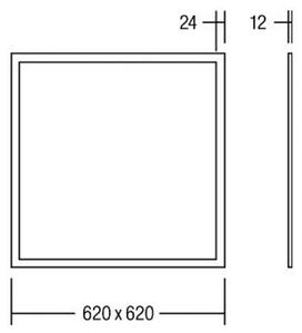 BRUMBERG Ailis LED панел 62x62cm опал 3000K