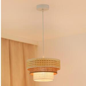 Brilagi - Плафон CEDAR LUNETA 1xE27/15W/230V пр. 25 ратан кафяв/крем