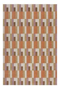 Оранжево-естествен килим 155x230 cm Riley Block Geo – Flair Rugs