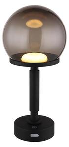 Globo 21034S - LED Акумулаторна настолна сензорна лампа HAKU LED/2,5W/5V 2700/4000/6500K черен