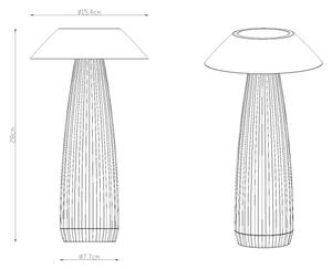 Globo 21021B - LED Димируема акумулаторна настолна сензорна лампа ILLUMI LED/1W/3,7V 3000K черен