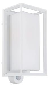 Globo 31982WS - Екстериорен аплик със сензор LOGANA 1xE27/60W/230V IP44 бял