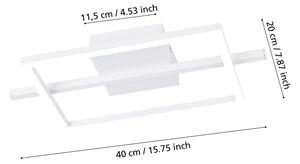 Eglo 901116 - LED Димируем плафон AMANDOLO LED/17W/230V бял + д.у