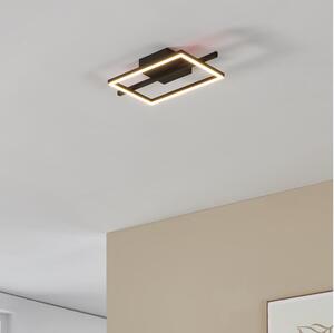 Eglo 901115 - LED Димируем плафон AMANDOLO LED/17W/230V черен + д.у