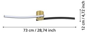 Eglo 901216 - LED Плафониера AIETA LED/12W/230V 4000K черен