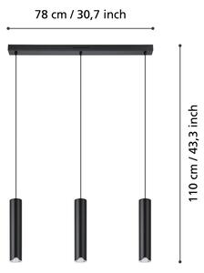 Eglo 901124 - LED RGBW Димируем пендел BALAMORTA-Z 3xLED/3,7W/230V