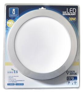 Aigostar - LED Лампа за окачен таван ULTRATHIN LED/20W/230V 3000K матов хром