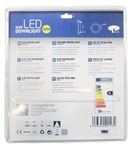 Aigostar - LED Лампа за окачен таван ULTRATHIN LED/20W/230V 3000K матов хром