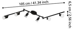 Eglo 32433 - LED Спот BUZZ-LED 6xGU10/2,8W/230V 3000K черен