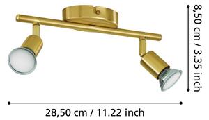 Eglo 33185 - LED Спот BUZZ-LED 2xGU10/2,8W/230V 3000K златист
