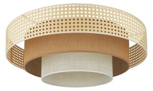 Brilagi - LED таванно осветително тяло CEDAR LUNETA LED/26W/230V ратан/кафяв/кремав