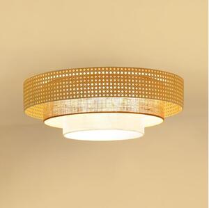 Brilagi - LED таванно осветително тяло CEDAR LUNETA LED/26W/230V ратан/кафяв/кремав