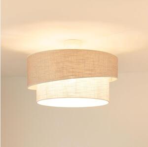 Brilagi - Полилей за повърхностен монтаж DOVER SHINE 1xE27/15W/230V Ø 50 см сив/кремав