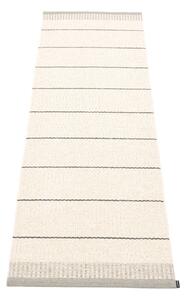 Светлосива и кремава пътека за открито и закрито 60x200 cm Belle Warm Grey – Pappelina