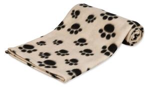 Бежово одеяло за куче от флийс 100x70 cm Trixie Barney – Plaček Pet Products