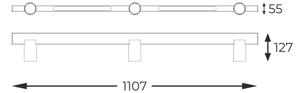 Zuma Line S230757205 - LED точково осветление MANNARI 3xGU10/5W/230V + 2xLED/8W