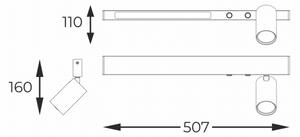 Zuma Line W230757202 - LED точково осветително тяло MANNARI 1xGU10/5W/230V + LED