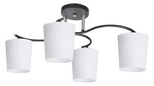 Висящ полилей ESNYR 4xE27/40W/230V черен/бял