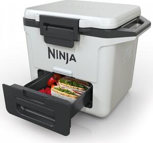 Хладилна кутия Ninja FrostVault FB131EUWH, 28 л, Пасивна, 48 кена, Поддържа лед до 5 дни, Сухо отделение, Бял