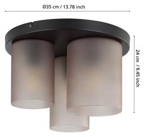 Eglo 901161 - Плафон COLOMERA 3xE27/40W/230V сив