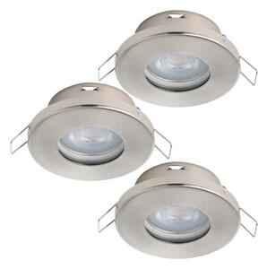Eglo 901761 - К-кт 3xLED Лампа за баня FAVAZZINA 1xGU10/4W/230V IP44 хром