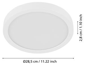Eglo 901012 - LED таванно осветително тяло със сензор FUEVA 17W/230V, диам. 28,5 см