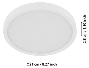 Eglo 901011 - LED таванно осветително тяло със сензор FUEVA LED/17W/230V Ø21 cm