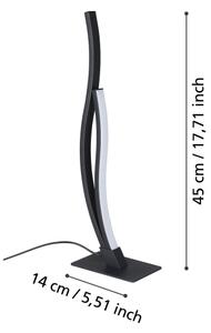 Eglo 901208 - LED Настолна лампа GRISOLIA LED/12W/230V 4000K черен