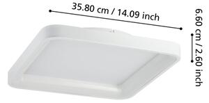 Eglo 901249 - LED Димируем плафон LORETELLO LED/12W/230V бял + д.у
