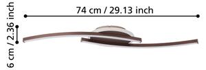 Eglo 901221 - LED Плафониера LUNGOLAGO LED/12W/230V 4000K меден