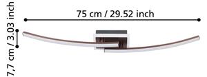 Eglo 901219 - LED Плафониера LUNGOLAGO LED/12W/230V 4000K меден