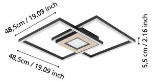 Eglo 901742 - Димируемо LED осветително тяло MARINELLO 2xLED/17W/230V +LED/4,2W + дистанционно управление