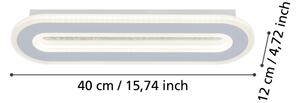 Eglo 901235 - LED аплик MACCHIONI LED/12W/230V 4000K бял