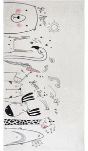 Детски килим подходящ за пране в цвят слонова кост 80x120 cm Animal Kingdom – Vitaus