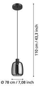 Eglo 901119 - LED RGBW Димируем пендел MOLOCHIO-Z LED/3,7W/230V черен